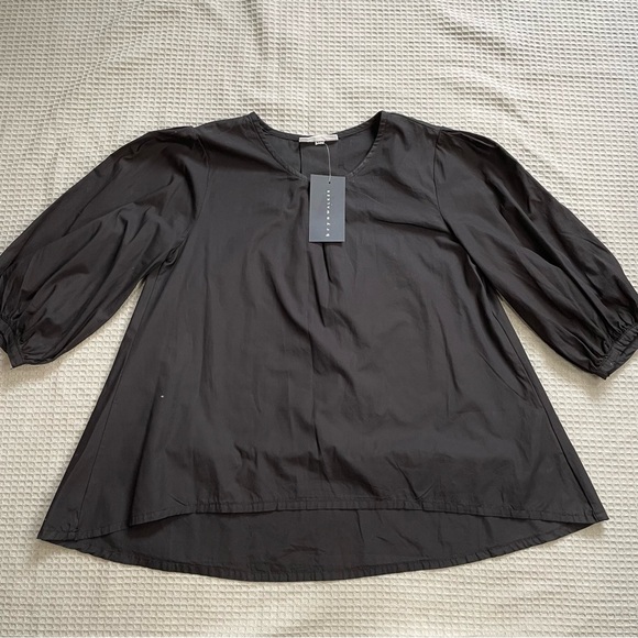 bryn Walker Tops - New Bryn Walker Lucinda Blouse Top XXS Womens Black Organic Cotton Poplin
